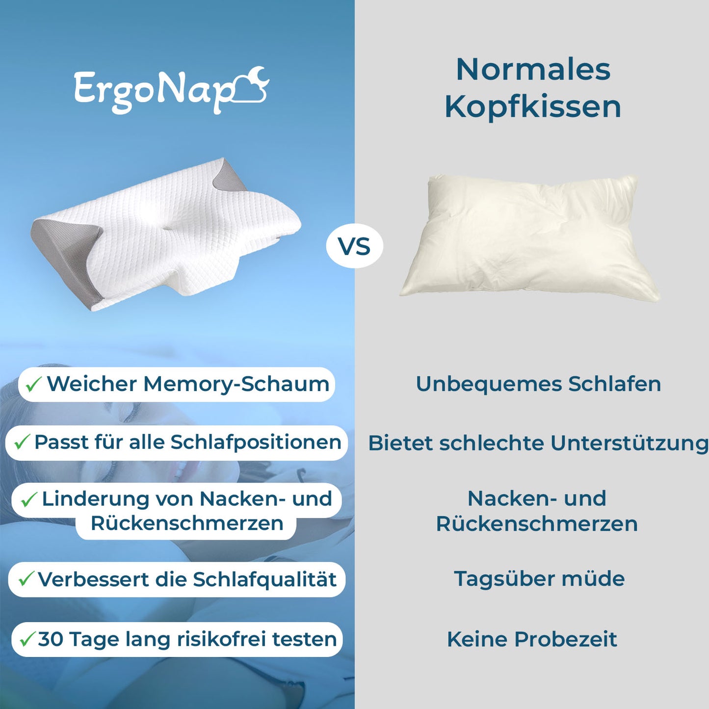 ErgoNap™ Nackenstützkissen